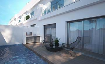 NEW high quality, luxury linked villas with pool in Fuseta