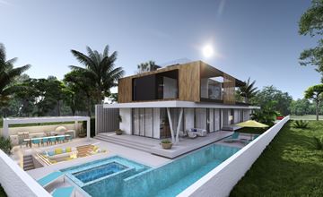Moderne Villa in der Nähe von Gale Strand und Salgados Golf zu verkaufen Algarve