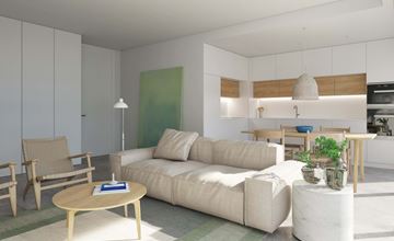 Nieuw appartement met 1 slaapkamer in Armação de Pêra | 100 meter van het strand