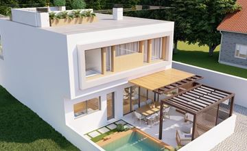 Im Bau befindliche Villa mit 4 Schlafzimmern und Pool in Estômbar
