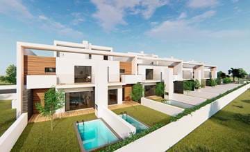 2/3-bedroom townhouse with a private pool and garage in Ferreiras, Albufeira. 