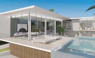 Luxe moderne 3 slaapkamer villa's en zwembad dicht bij Albufeira