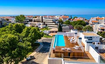 Luxus-Apartments mit Pool und Meer Aussicht von der Dachterrasse in Prime Location von Albufeira nur einen kurzen Spaziergang zum Strand und Altstadt!