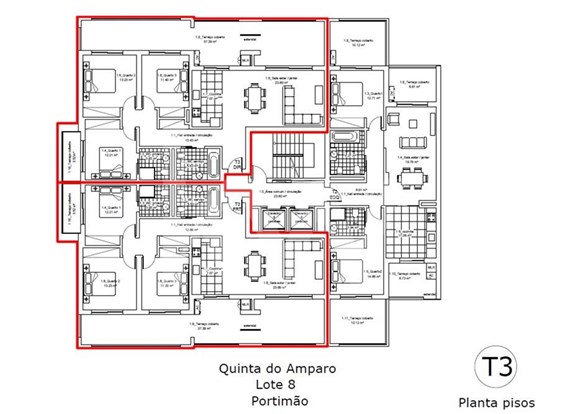 3 bedroom apartment, under construction, with two parking spaces in a quiet urbanization in the city of Portimão