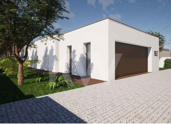Moradia T3, com piscina, arquitectura contemporânea, em fase de construção, Mexilhoeira Grande, Portimão, Algarve.