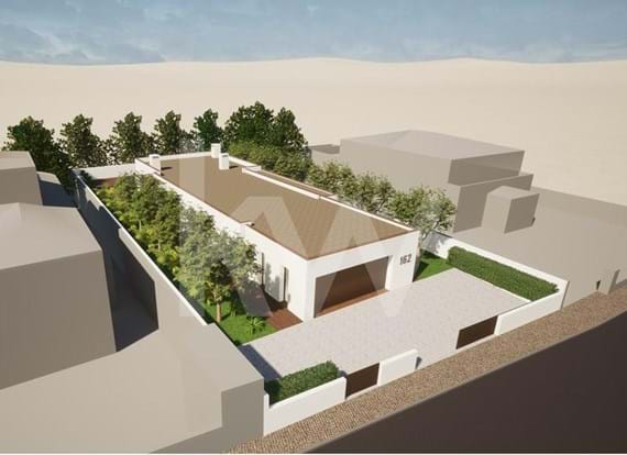 Moradia T3, com piscina, arquitectura contemporânea, em fase de construção, Mexilhoeira Grande, Portimão, Algarve.