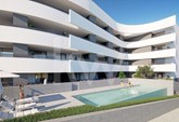 2  bedroom apartment in Porto de Mós, Lagos, in a condominium with swimming pool, gym, Jacuzzi and garage.