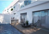3 Bedroom Contemporary Townhouse Villa with pool and carport near the centre of the pitoresque fisherman's Town of Fuseta - Olhão