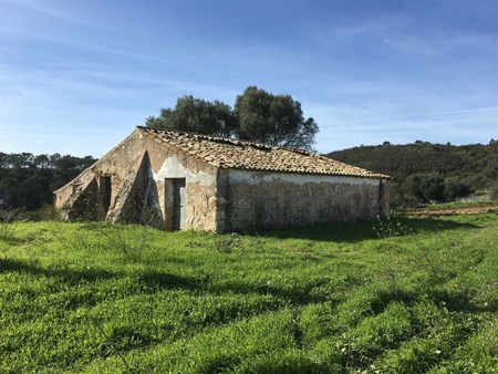 Terrain et ruine au parc naturel Costa Vicentina approbation préalable à la reconstruction de  tourisme rural.