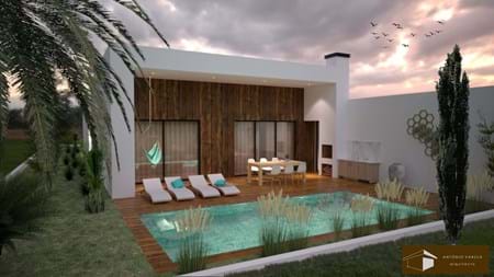 T3 Single Storey House with Swimming Pool in Azeitão