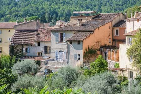 In Cotignac, voted one of France’s most beautiful villages, the southern part of a 17th century townhouse with terrace and garden