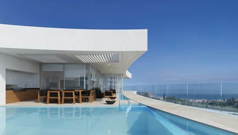 Contemporaine et Moderne Villa avec Vue sur la Mer à Luz