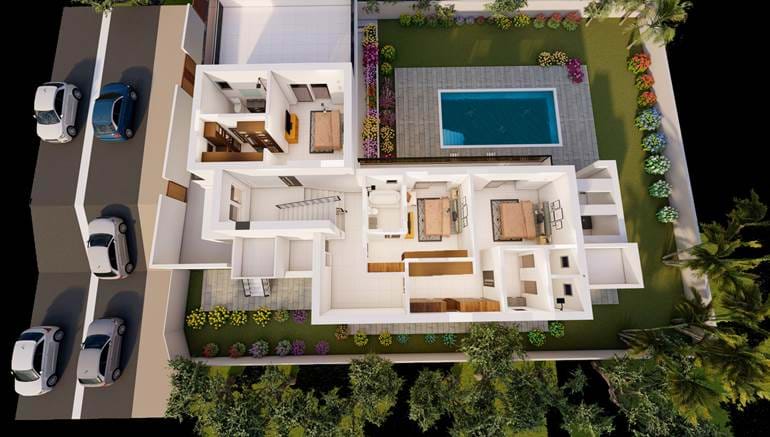 Modern 4 Bedrooms Villa Under Construction Close to All the Amenities