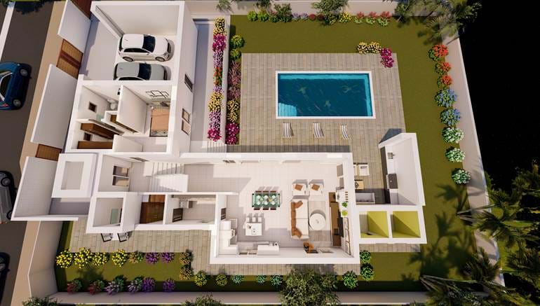 Modern 4 Bedrooms Villa Under Construction Close to All the Amenities