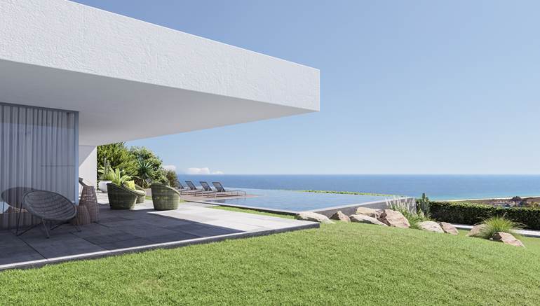 Luxury 4 Bedroom Villa with Stunning Sea Views in Meia Praia
