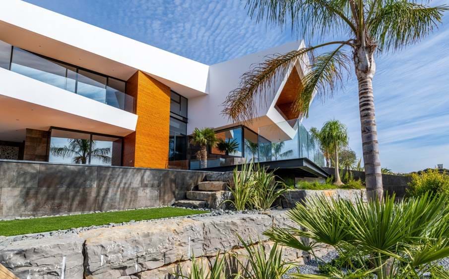 architecture moderne, contemporain, vue sur la mer, plage, lagos, algarve, portugal
