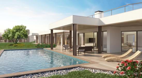 Vivenda moderna de luxo, 6 quartos com piscina, jardim e vista para o mar!