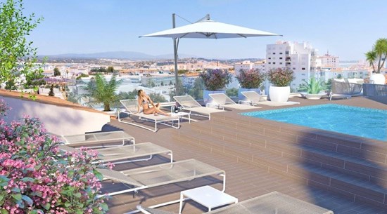 Appartements contemporains et luxueux de 2 et 3 chambres dans une copropriété privée, avec terrasse et piscine communes. En construction