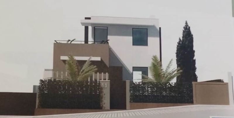 TERRAIN AVEC PROJET approuvé pour la construction d'une VILLA moderne et luxueuse avec 3 chambres, 3 salles de bain, à construire, avec de grandes terrasses, garage et piscine privée à vendre à Lagos - Algarve