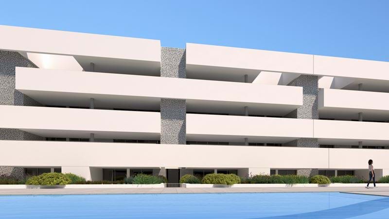 Luxurious and contemporary 2 / 3 bedroom apartments in private condominium w/ communal pool & sea view. Under construction! For sale in Lagos- Algarve