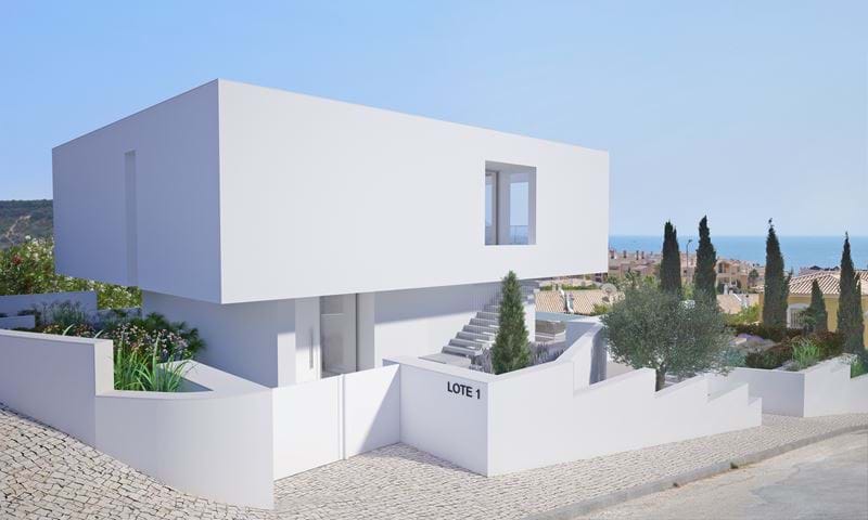 Modern and Contemporary villa under construction with 3 bedrooms, pool and gorgeous sea views. A short walking distance to the beach! for sale in Praia da Luz - Algarve.