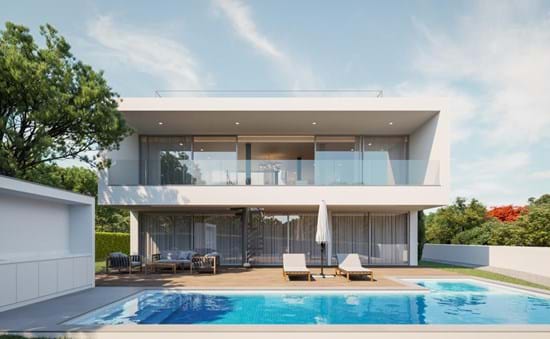Villa moderne et contemporaine en construction avec 5 chambres et piscine à vendre à Lagos - Algarve !