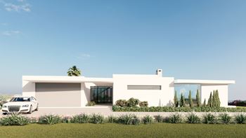 Luxurious and modern 3 bedrooms, 4 bathrooms villa, garage and swimming pool on a huge plot of land. Majestic views!