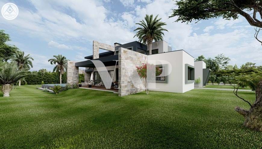 Modern 5+1 bedroom villa under construction for sale in Vilamoura