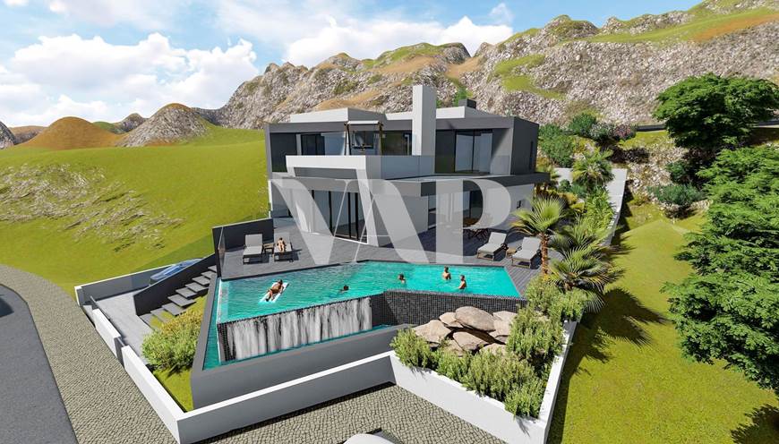 4 bedroom villa for sale in Albufeira, modern and under construction with sea view