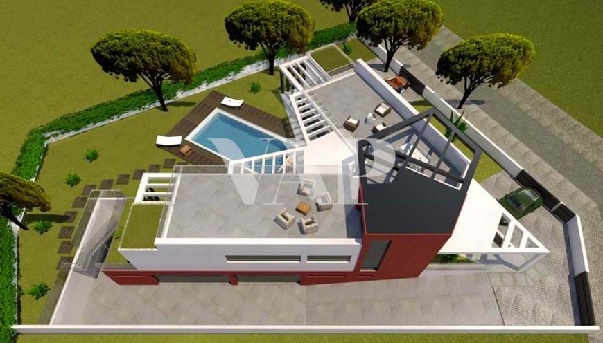 Villa de 3+1 dormitorios en Vilamoura en construcción con piscina privada