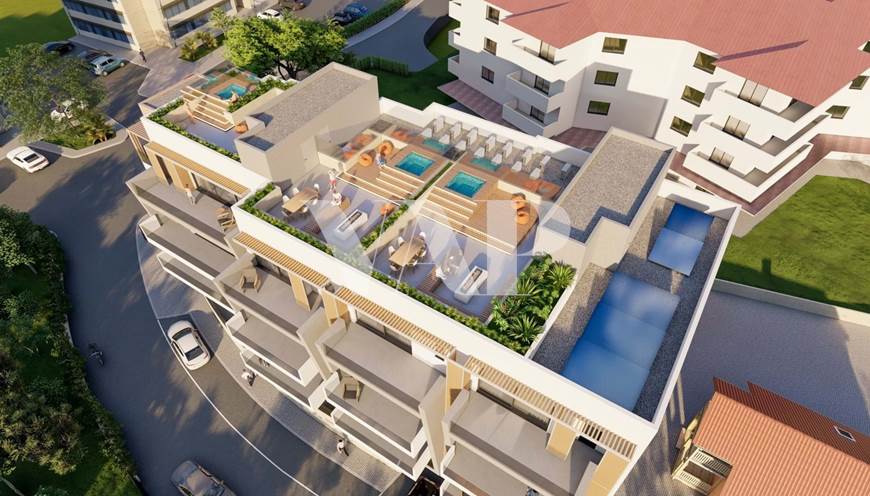 В процессе строительства - Современные апартаменты с 3 спальнями и крышей в 300 м от пляжа, Quarteira