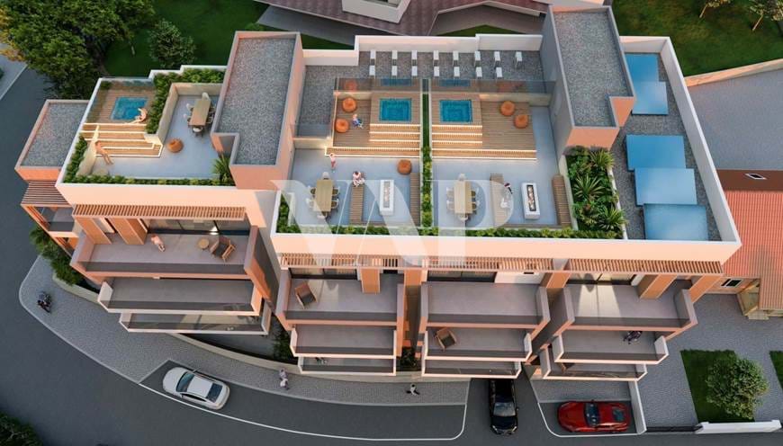 En construction - Appartement moderne de 2 chambres avec toit à 300m de la plage, Quarteira
