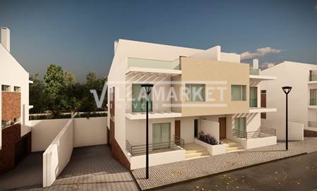 Semi-detached house under construction of type V3 + 1 located in the Colguer Urbanization in Tunis