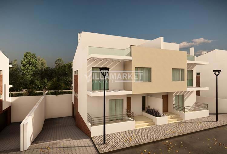 Semi-detached house under construction of type V3 + 1 located in the Colguer Urbanization in Tunis