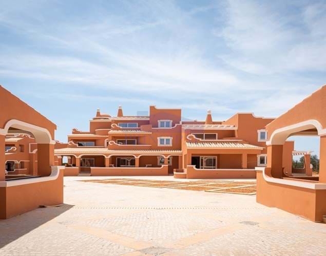 1 bedroom apartment with balconies and parking in new development in the heart of the Algarve.