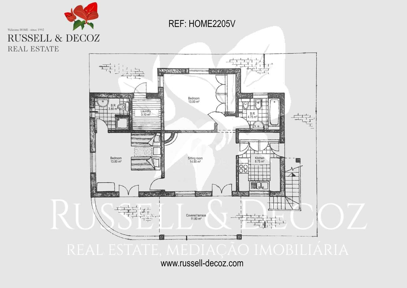 HOME2205V - South facing detached 2 bedroom country villa with pool, near Santa Catarina de Fonte do Bispo.