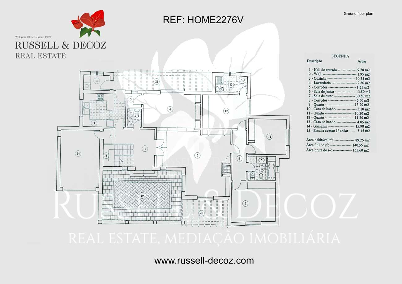 HOME2276V - Spacious detached  4 bedroom villa (could be 5 bedroom) set in 1274 m2 garden plot.