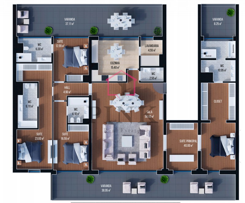 Apartamento T4 - Vista Mar Definitiva