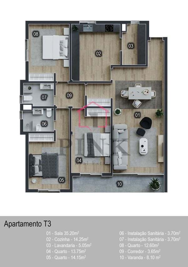 Apartamento T3 - Camara de Lobos