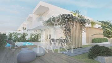 Modern 3 Bedrooms Townhouse with pool for sale in Faro  (Lt.21) - House Without Basement - Lt.15 a Lt.20