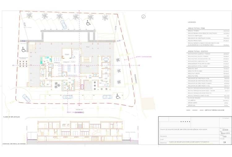 Plot of Land with 2.320 sq.m ideal for Senior Residences project in Santa Bárbara de Nexe