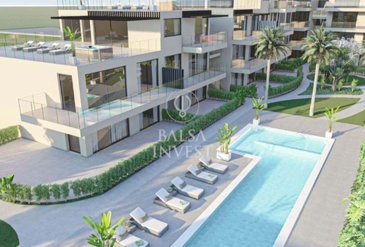 Appartement de 2 chambres Duplex de nouvelle construction avec 198 m2 avec piscine et grand jardin privé à 800 mètres de la marina de Vilamoura (Rez-de-chaussée - D)