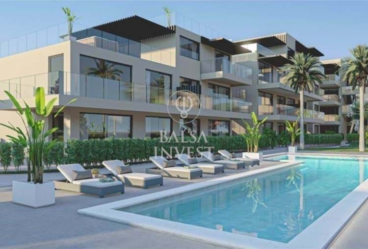 2-Bedrooms New Build Apartment with 237 sq.m with pool and large private garden just 800 mts from Vilamoura Marina (Ground-floor - L)
