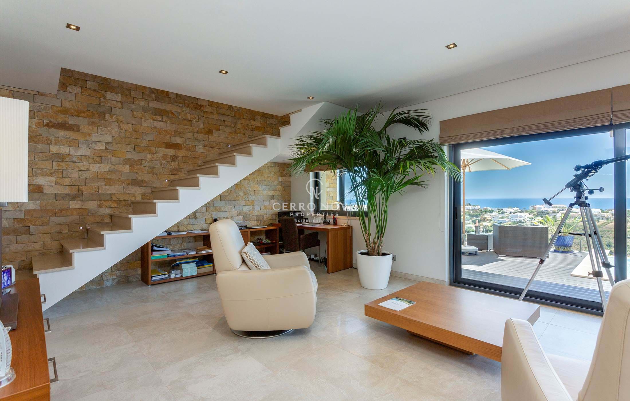 Contemporary cliff top villa with stunning sea views