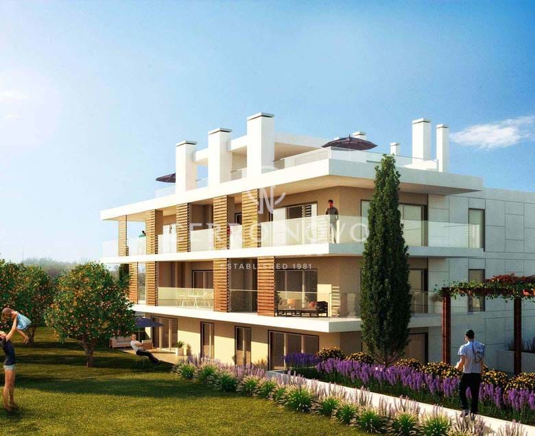 Luxury apartments with terraces and heated swimming pool