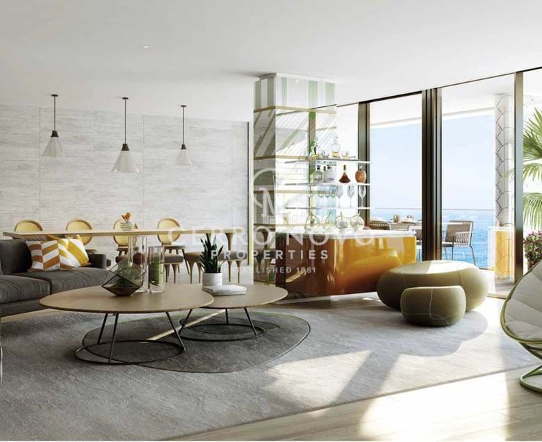 Magníficos apartamentos em frente à praia num novo resort de luxo