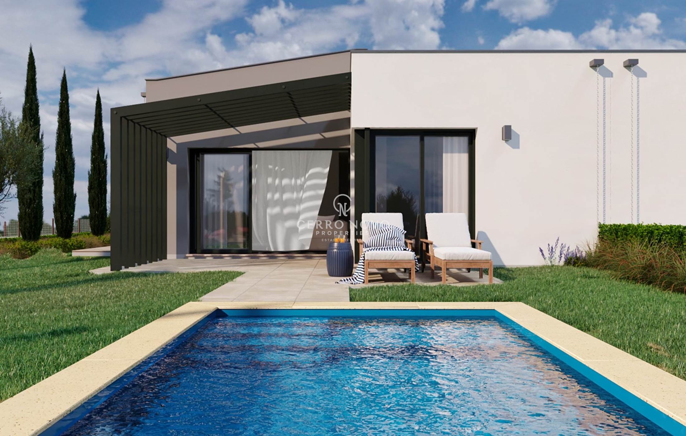 Maisons jumelées  avec piscine privée insérées dans resort de Golf