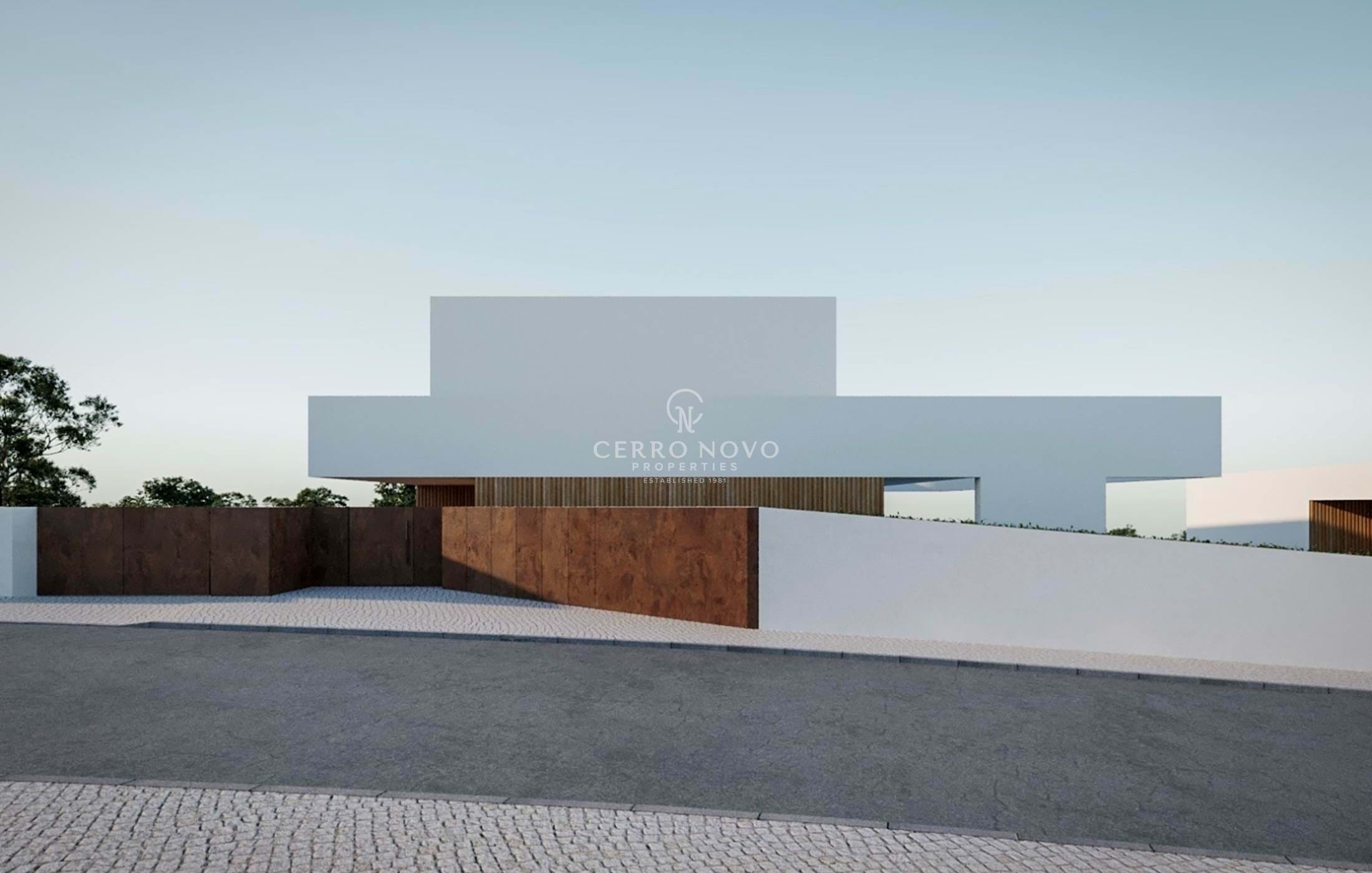 Plot, with project for contemporary villa 