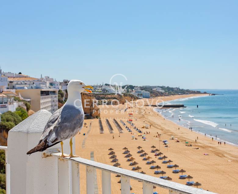 Top floor T1 balcony apartment with excellent sea views