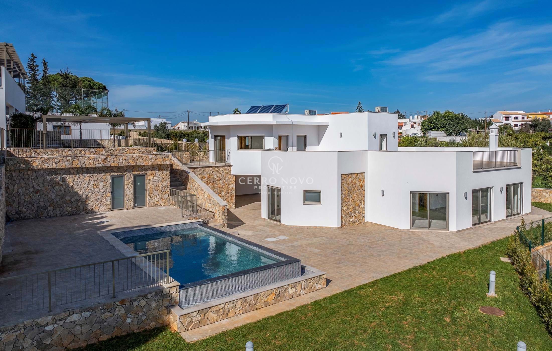 Stunning four-bedroom villa with sea view and swimming pool.